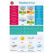 Learning Can Be Fun Weather Double Sided Chart