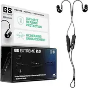 AXIL GS Extreme 2.0 Shooting Ear Protection Ear Buds – Hearing Enhancement & Noise Isolation Bluetooth Earbuds – Bluetooth Hearing Protection w/Dynamic Speakers – 25-Hour Ear Protection for Shooting