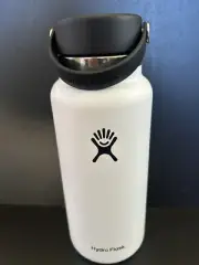 New Hydro Flask Wide Flex Cap Snapper 32 oz 18/8 Pro Grade Stainless Steel White