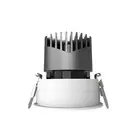 -Glare LED COB Spotlight Dimmable Recessed Downlight Black+White 4000K W8R1