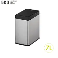 在飛比找Yahoo奇摩購物中心優惠-EKO 倩影SLIM 感應垃圾桶7L 灰鋼 EK9230RG