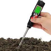 Ec Soil Meter, 2-in-1 Soil Thermometer, LCD Screen, -30°C-80°c, Automatic Shutdown After 10 Minutes of Non-use, Ip67 Waterproof, Celsius and Fahrenheit Switch, for Potted Plants, Garden