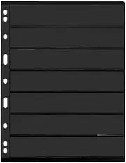 Pack of 20 Sheets Double Sided Stamp Album Stock Pages with 9 Binder Holes