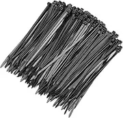 Snail Cable Zip Ties, Black Nylon Zip Cable Ties with Self-Locking 6/8/12 Inch for Home Office Garage Workshop (6 Inch)