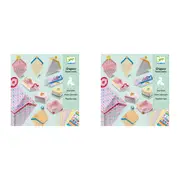 2x Djeco Small Boxes Origami Kids/Children Art/Craft Folding Activity Kit 7y+