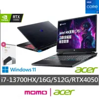 在飛比找momo購物網優惠-【Acer】Office 2021組★16吋i7獨顯電競筆電