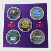 HM Queen Elizabeth II Platinum Jubilee Coin Collectors Set - Five Pieces