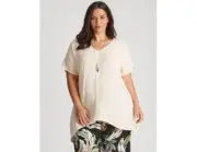 NEW AUTOGRAPH LADIES LIGHT PINK PLUS SIZE TOP SIZE 22 RRP $69.99