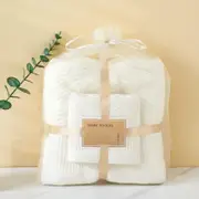 GGP Beige Solid Color Diagonal Stripe Towel Set Luxurious Bath And Hand Towels For Home Use Bath Towel 140*70Cm, Face Towel 75*35Cm