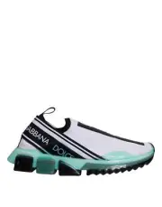 Dolce&Gabbana SORRENTO Men White Sneakers Polyester Casual Trainer Shoes EUR 39