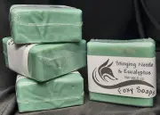 Stinging Nettle & Eucalyptus Grass-fed Tallow Homemade Soap