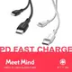 Meet Mind USB-C to Lightning PD快速充電傳輸線 120CM (黑/白) (8.9折)
