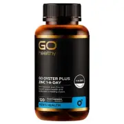 New GO Healthy Oyster Plus Zinc 1-A-Day 120 Capsules GoHealthy