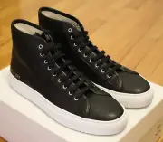 Common Projects Woman Tournament High Leather in Black Size 40 41 Sneakers