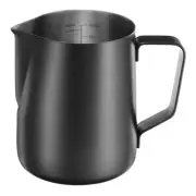 Milk Frothing Pitcher, 21oz / 600ml Milk Frother Cup, Black