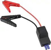 Car Battery Booster Jumper Cable with Real Time Voltage Display for 12V Portable Starters Replacement, EC5 Female Plug Wire Clips to EC5 Connector