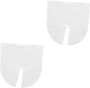 DOITOOL 2pcs Self Adhesive Pleated Blinds Paper Window Shades Adhesive Pleated Drapes Blackout Curtain Window Blinds Cordless No Punching Venetian Blinds Polyester (Polyester Fiber)