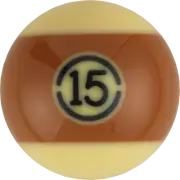 Individual Aramith #15 Tournament TV Set Replacement Pool Ball - RBATPC