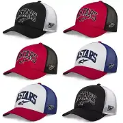 Alpinestars Dunker Trucker Hat Unisex Casual Baseball Snap Back Black White Red