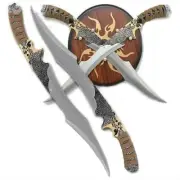 18" The Fighting Fight Knife Knives Swords Daggers of Lord Legolas Elven Rings