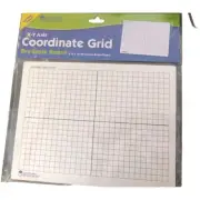Learning Resources Dry Erase Board 9×12" Double Sided Coordinate Grid