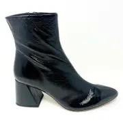 Thursday Boot Co Black Patent Leather Heartbreak Womens Size 10.5 Booties