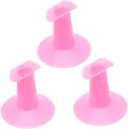 MUSISALY 3Pcs Nail Finger Support Stand Durable Hard Plastic Finger Rest for Nail Art for Manicure Practice and Detail Work for Gel and Wrap Techniques