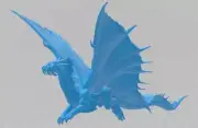 Young Gold Dragon Metallic Mini - DND - Pathfinder - Dungeons & Dragons - RPG -