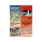 Owner Builder Renovator Decks & Pergolas Roof Building Allan Staines Building Books 4 Pack