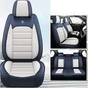QIOZO Compatible with Car Seat Covers Universal Full Set Accessories for Vw Volkswagen Golf Touran Golf Polo Golf Variant Golf 5 S Golf Mk4 Golf Mk7 Auto Parts/Waterproof/Blue Standard Edition