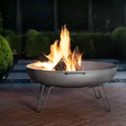Mimosa 85cm Grey Cast Iron Fire Pit