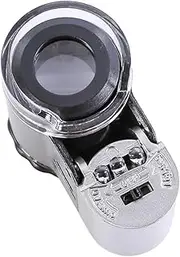 Angoily Portable Light Microscope Magnifying for Currency and Jewelry Detection Compact Pocket for Go Use for Travel and Outdoor Activities