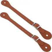 ibasenice 2pcs Adjustable Equestrian Spur Straps Lightweight Pu Riding Accessories for Training Comfortable Design for Cowgirls and Boot Accessories for Horse Riding Sessions