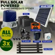 Full Solar Powered Sliding Gate Motor Opener Electric Automatic Heavy Duty