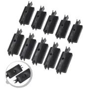 Enhance Outdoor Aesthetics with Black Dovetail Composite Deck Clips 50 Pieces