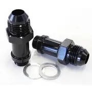 Aeroflow Carburettor Adapter - Male 9/16" x 24 to -8AN, AF701-08BLK