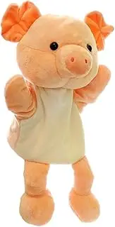 ZXUY Hand Puppet Friends Animal Hand Puppets with Movable Open Mouth/Arm/Legs (Pig)