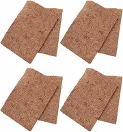 VILLFUL 4pcs Bearded Dragon Mat Coconut Fiber for Reptiles Bearded Dragon Flooring Reptile Mat for Bearded Dragon Reptile Carpet Mat Terrarium Reptile Substrate Liner Terrarium Liner