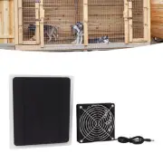 US Solar Panel Fan Kit 10W Weatherproof Solar Powered Fan Wall Mounted