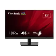 ViewSonic 32' VA3208 4K UHD 3840 x 2160, Superclear, HDR10, 2x HDMI and 1x DP, 3.5 Audio Port, Office Business Monitor Retail