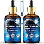 Methylene Blue 1% Liquid Drops – Advanced Strength Formula, Methylene Blue 1% Cognitive Support Supplement – 60ml (2)
