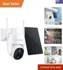 Solar Powered Security Camera Outdoor Wireless 360° PTZ Camera for Home Surve...