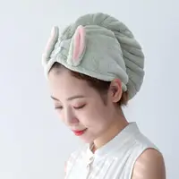 在飛比找momo購物網優惠-【Jo Go Wu】珊瑚絨包頭巾4入組(吸水速乾/乾髮帽/毛