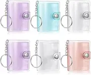 [Armastuse] 6 Mini Album 2 Inch Mini Keyring With 20 Pockets Photo Album Card Holder For Storing Our Valuable Photo Memories (5 Colours)