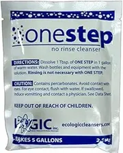 LOGIC INC ONESTEP NO RINSE CLEANSER - 2.5oz Pack One Step Environmentally Friendly Sanitizer No Rinse No Clorine No Film