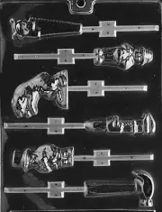 D018 Assorted Tools Lollipop Chocolate Candy Soap Mold with Instructions
