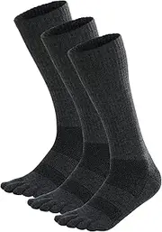 [OrrinSports] Toe Socks for Women Men Coolmax Running Socks 5 Finger Socks Athletic Toe Socks 3 Pairs