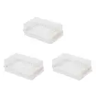 3X Butter Cutting Storage Box Butter Dish Cutter with Lid Cheese Slicer3792