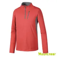 在飛比找momo購物網優惠-【Mountneer山林】男 銀纖長袖上衣-珊瑚紅 31P5