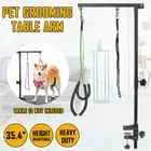 Pet Dog Cat Grooming Bath Table Arm Beauty Desk Bracket With Clamp No-Sit Leash